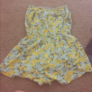 lemon pattern romper